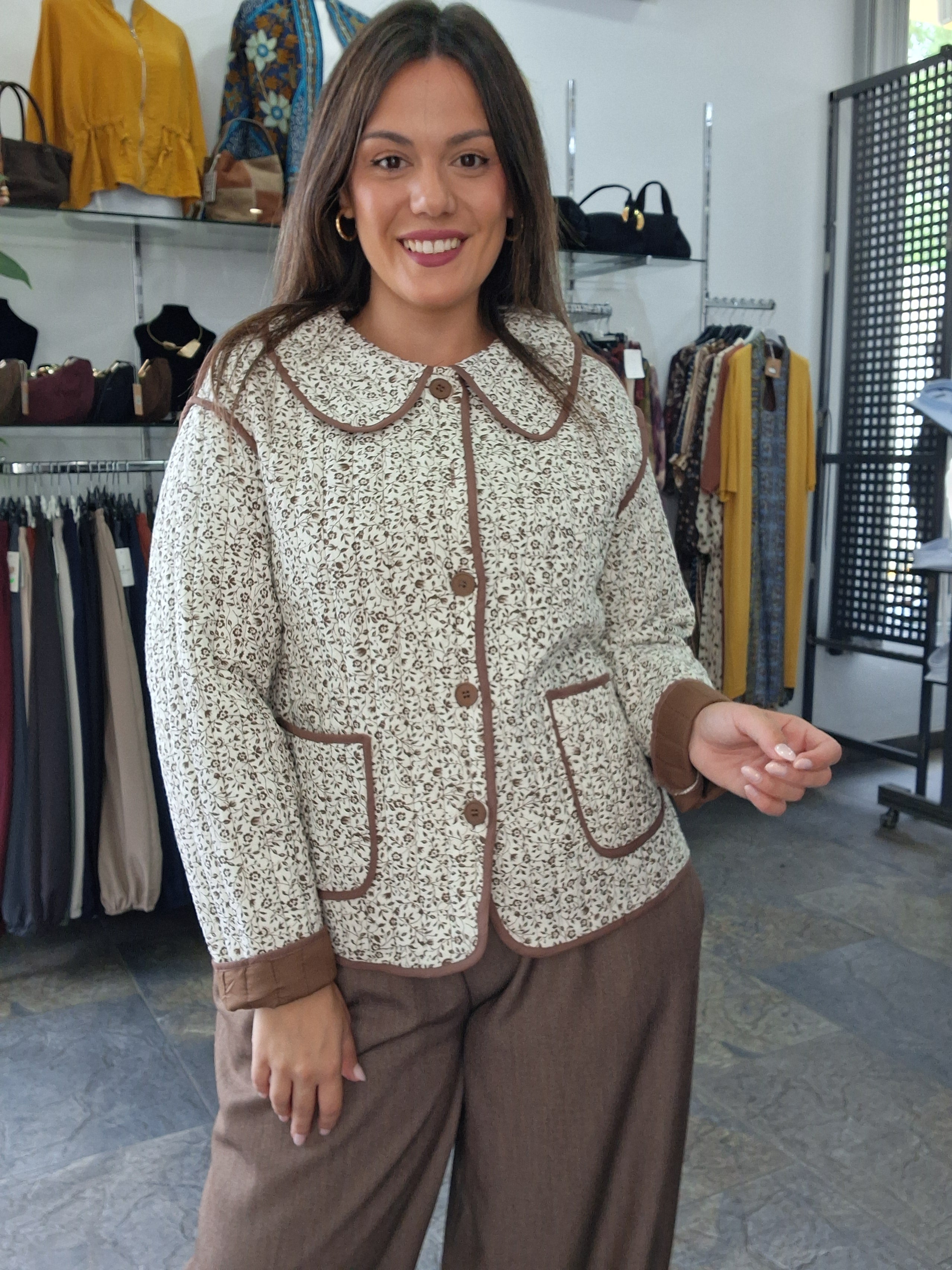 Chaqueta florecitas