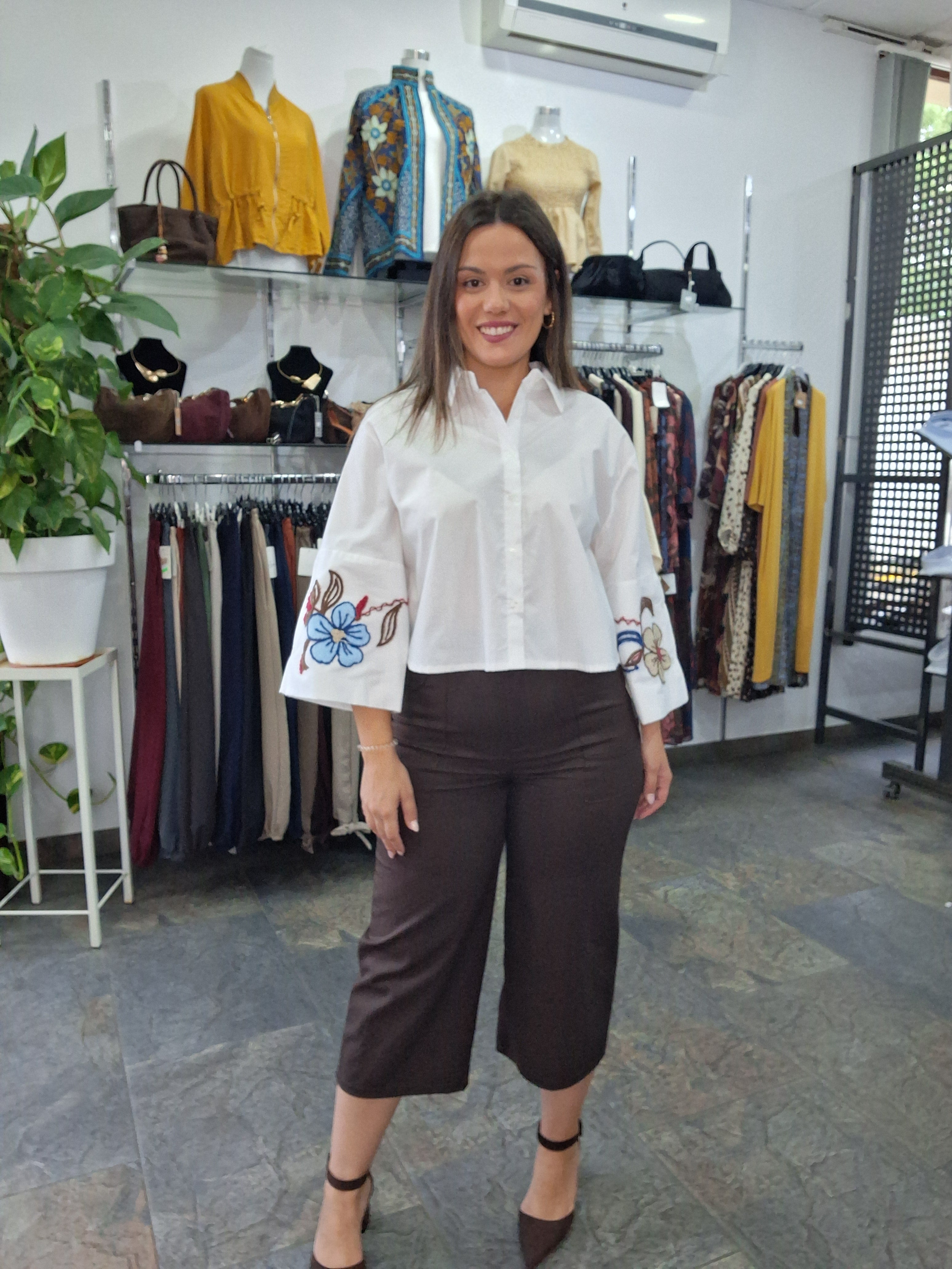 Pantalón Culotte cinturón