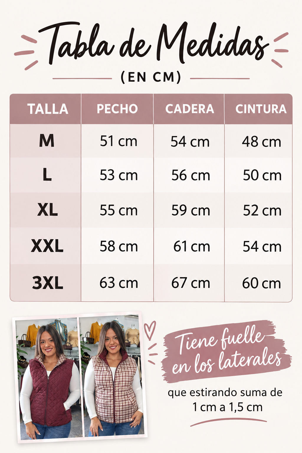 Chaleco reversible